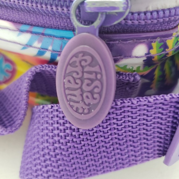 Lisa Frank Y2K Tiger Purple Insulated Lunch Box Double Zip Adjustable Strap - Picture 14 of 14
